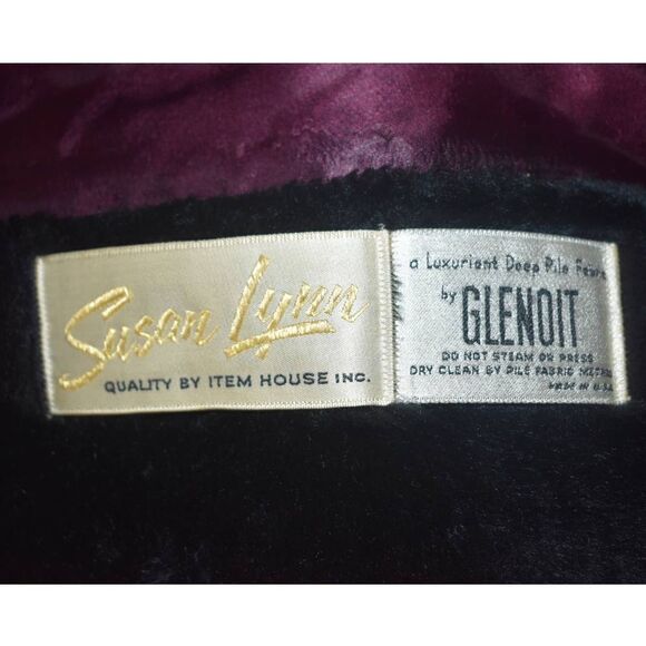 Susan Lynn Faux Fur Black Button Front Coat- L - Picture 6 of 8